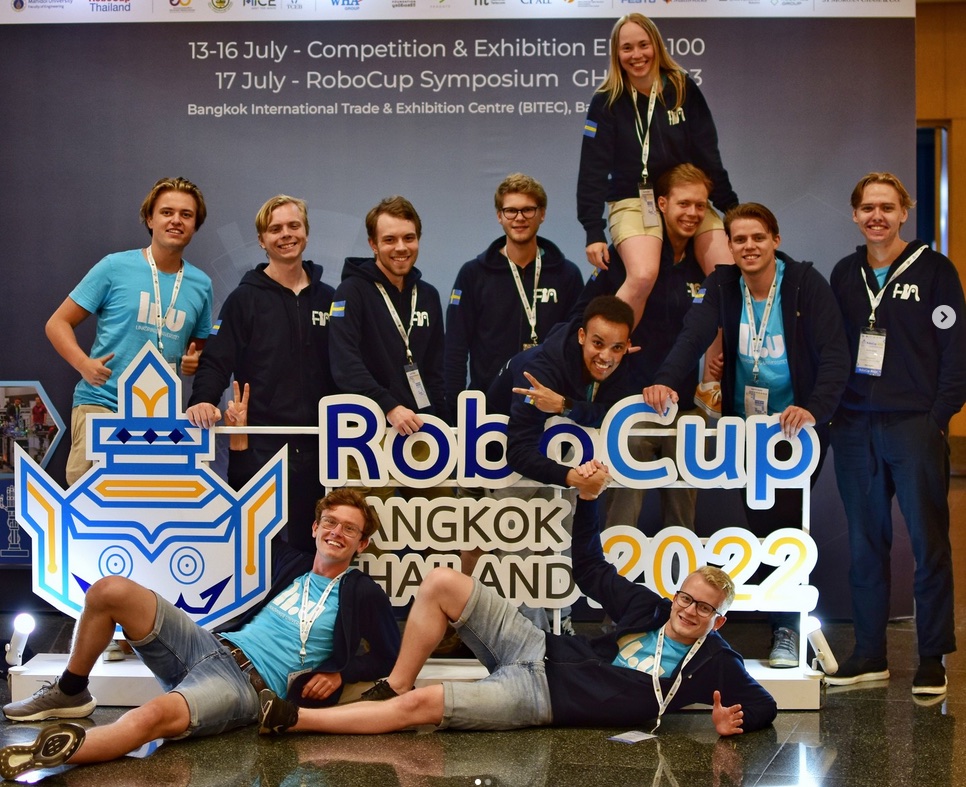 The Linköping University team at RoboCup 2022 in Bangkok.